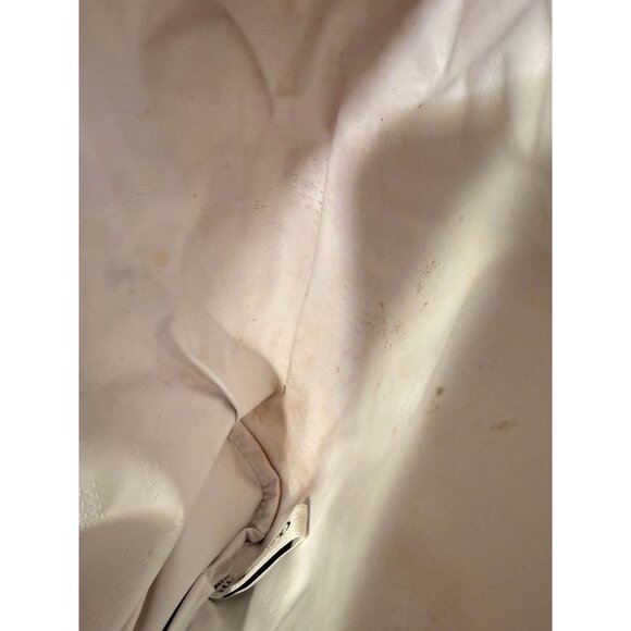 Christian Dior Floral Print Cosmetic Bag Navy Vintage Zip Pouch 9x4x14 9x8 80s - Picture 15 of 16